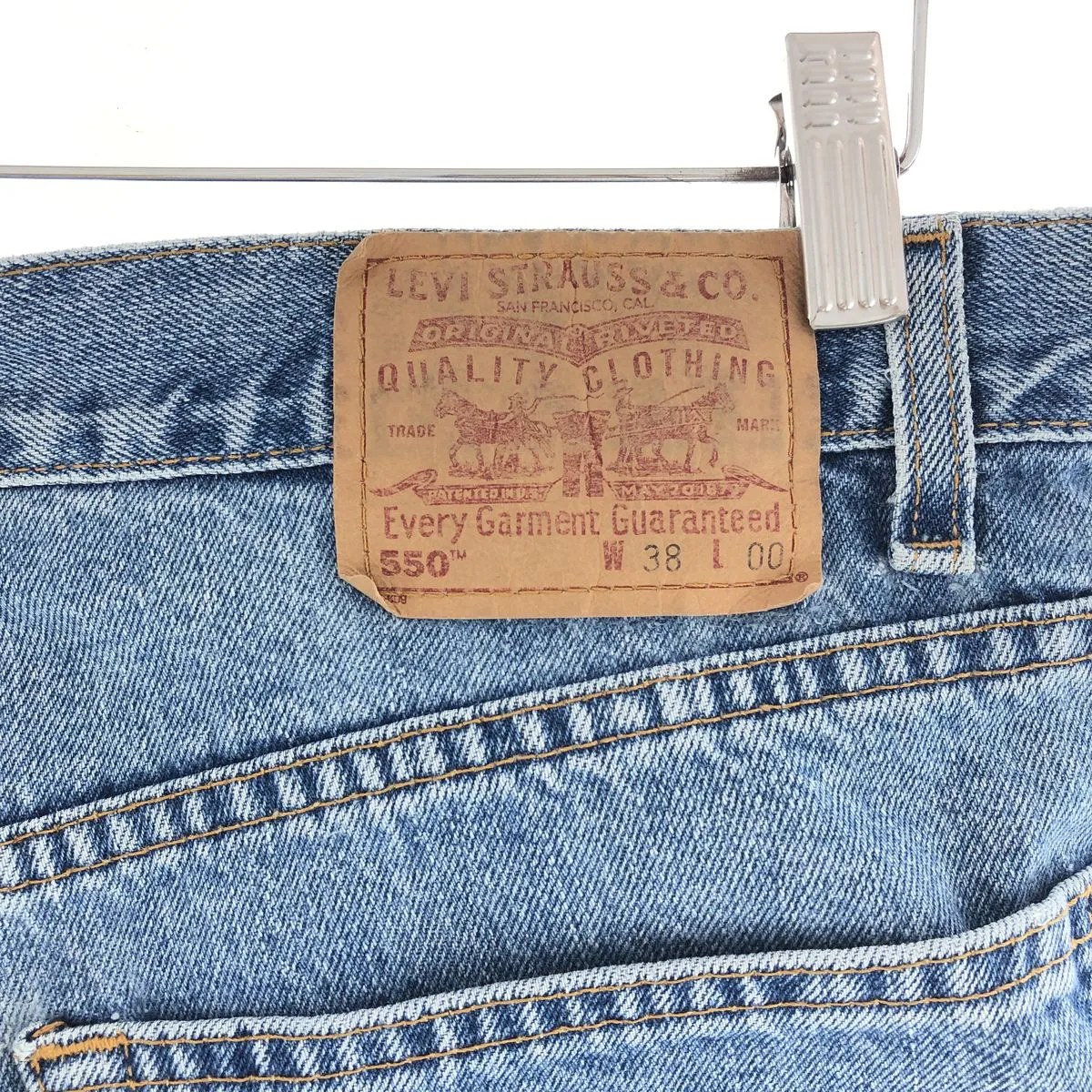 00'S Levi's 550 Relaxed Fit Denim Shorts, Men's, W38 / eaa382594