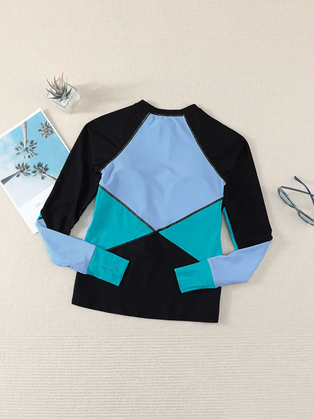 2 piece Pullover Long Sleeve UPF50  Rash Guard