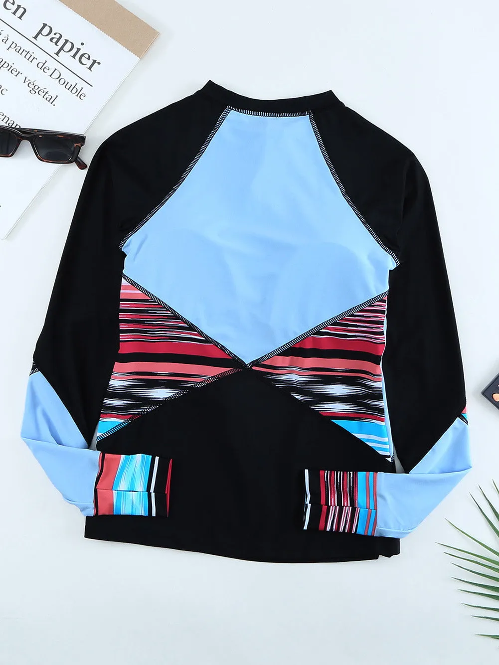 2 piece Pullover Long Sleeve UPF50  Rash Guard