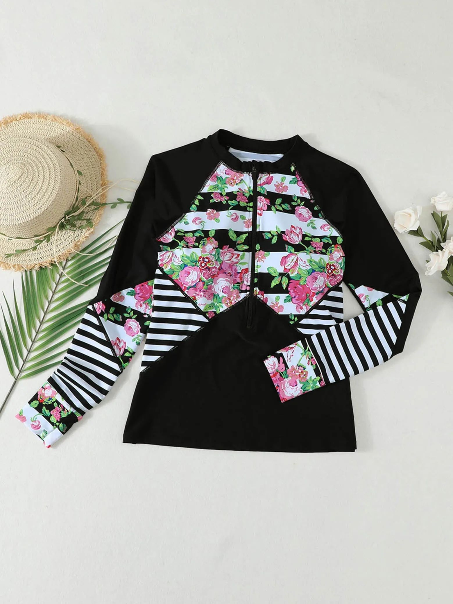 2 piece Pullover Long Sleeve UPF50  Rash Guard
