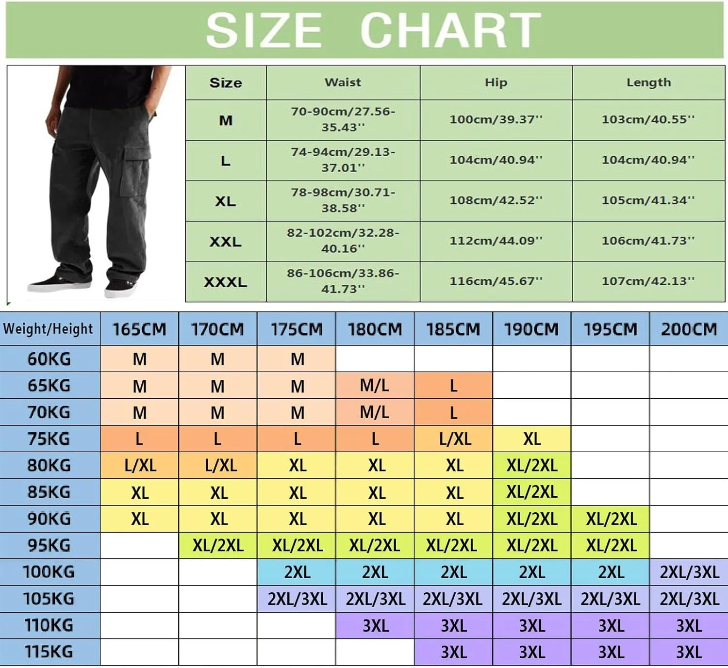 2023 Cargo Pants for Men, Mens Corduroy Trousers Stylish Casual Joggers Athletic Pant Loose Straight Sweatpants with Pockets
