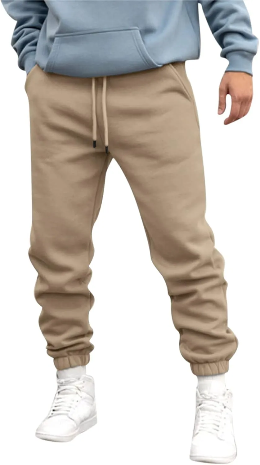 2023 Sweatpants for Men, Men's Cargo Sweatpant Casual Joggers Athletic Pants Loose Stretch Baggy Trousers with Pockets