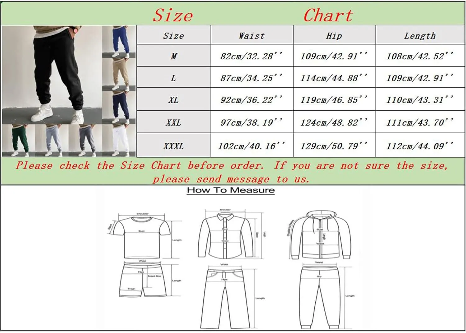 2023 Sweatpants for Men, Men's Cargo Sweatpant Casual Joggers Athletic Pants Loose Stretch Baggy Trousers with Pockets
