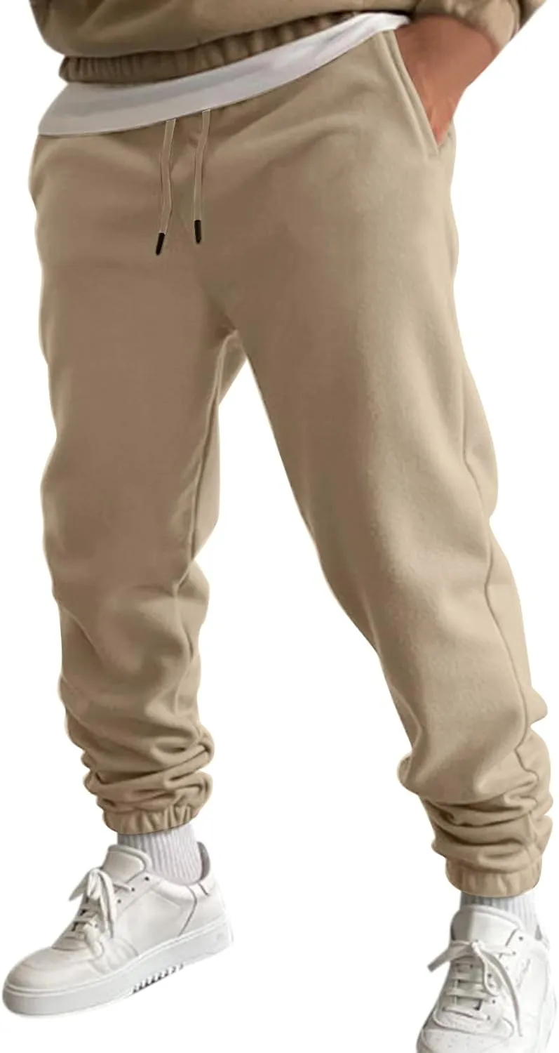 2023 Sweatpants for Men, Men's Cargo Sweatpant Casual Joggers Athletic Pants Loose Stretch Baggy Trousers with Pockets