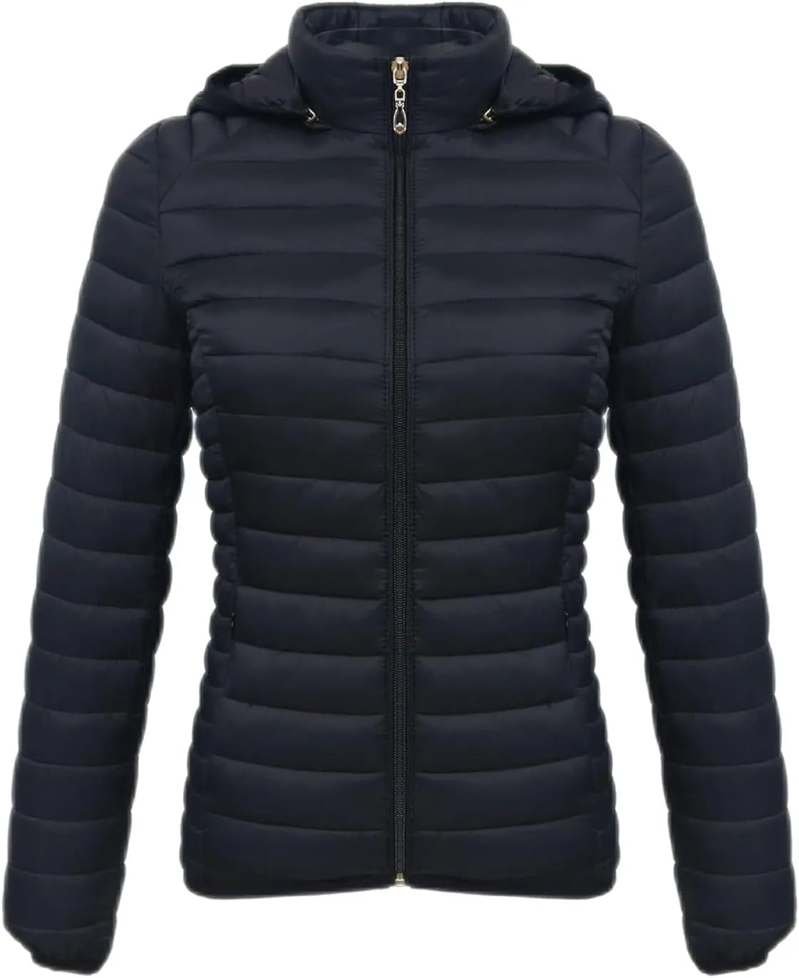 2023 Womens Puffer Jacket Lightweight Packable Down Jacket with Removable Hoodie Soft Warm Petite Coat Winter Outerwear