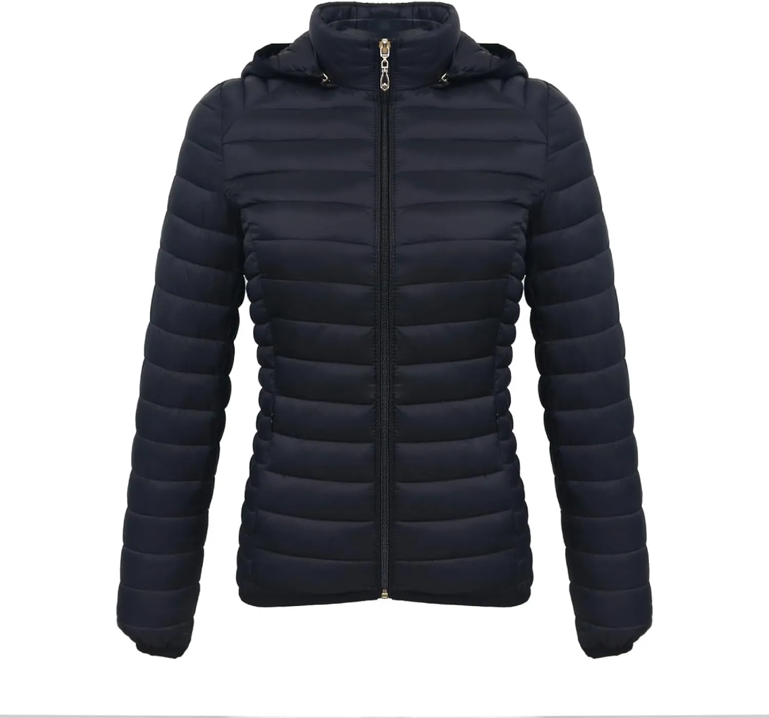2023 Womens Puffer Jacket Lightweight Packable Down Jacket with Removable Hoodie Soft Warm Petite Coat Winter Outerwear