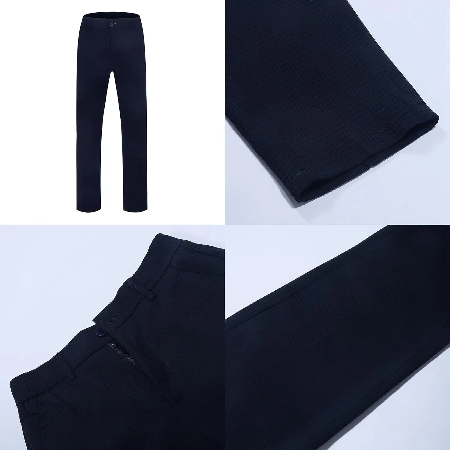 2024 Mens Golf Pants Fashion Casual Stretch Slim Fit Joggers Pants Hiking Travel Work Dress Pants Men Stylish Trousers
