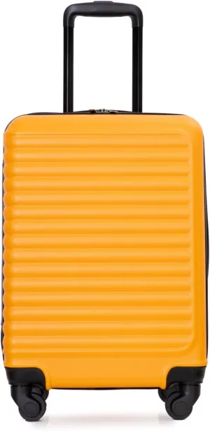 20" Carry On Luggage - Lightweight & Durable, Spinner Wheels, Orange