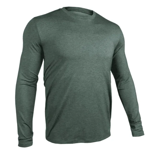 2UNDR Mens Long Sleeve  Luxury Crew Tee