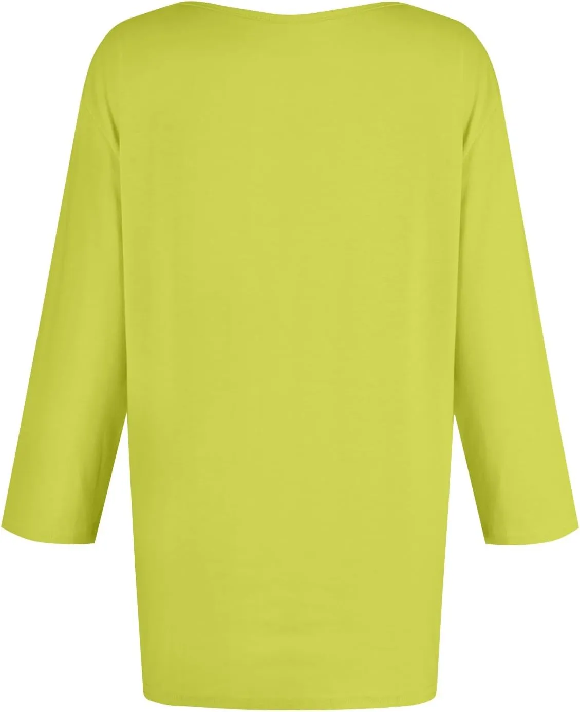 3/4 Length Sleeve Tops for Women 2025 Crewneck Casual Tunic Tops Loose Fit Shirts Blouses