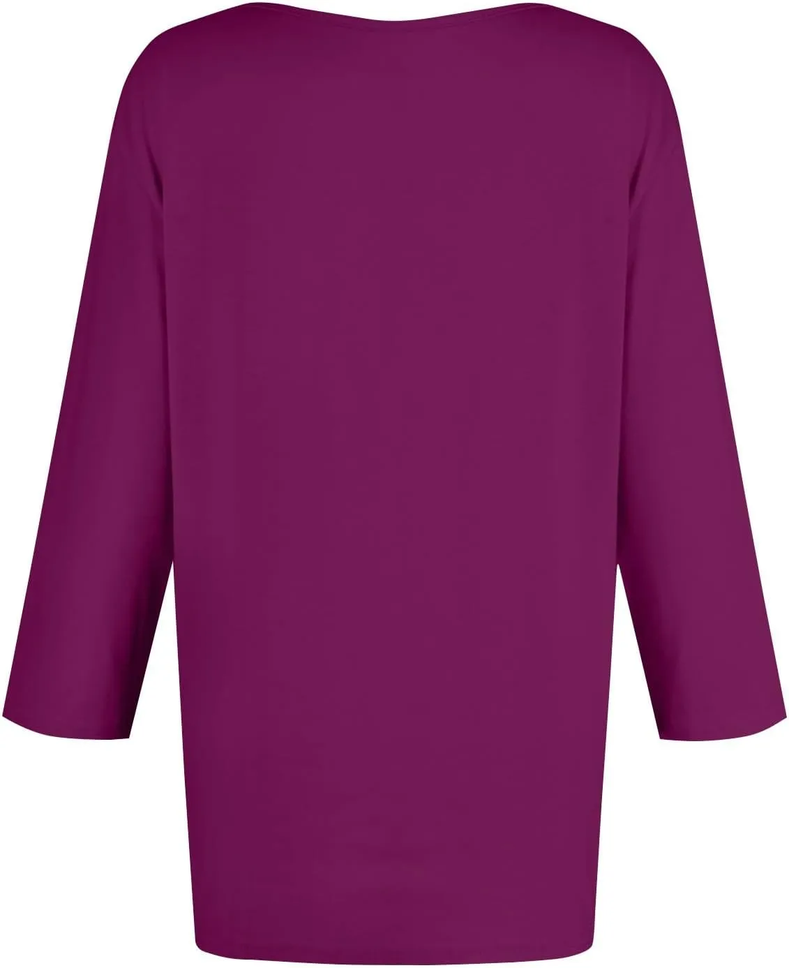 3/4 Length Sleeve Tops for Women 2025 Crewneck Casual Tunic Tops Loose Fit Shirts Blouses