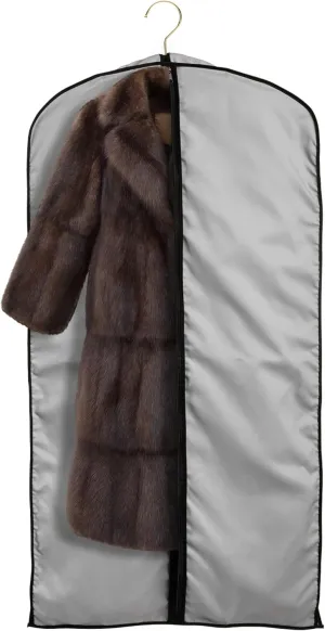 45" Fur Coat Garment Bags for Travel & Hanging Clothes (Grey) - Suit Covers Garment Bag for Men & Women Dress Bag - Closet Storage Suit Bag, Dress Bags, Coat Storage