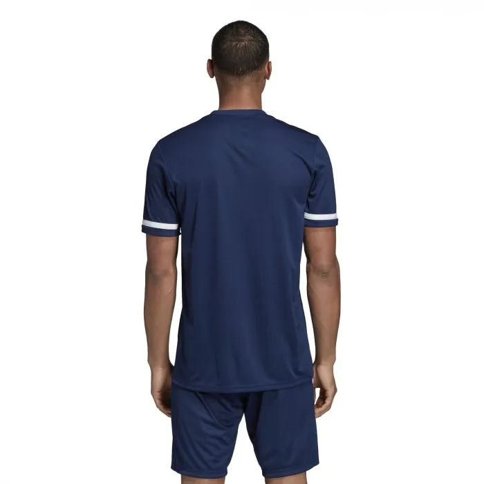 Adidas Team 19 Mens Short Sleeve Jersey - Navy/White