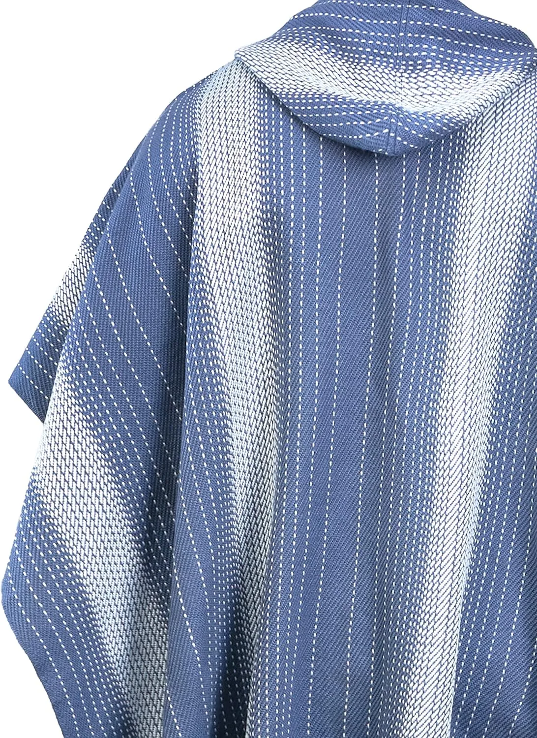 Alpaca Hooded Poncho for Men - Warm and soft wool cloak Cape -Comfortable House Coat
