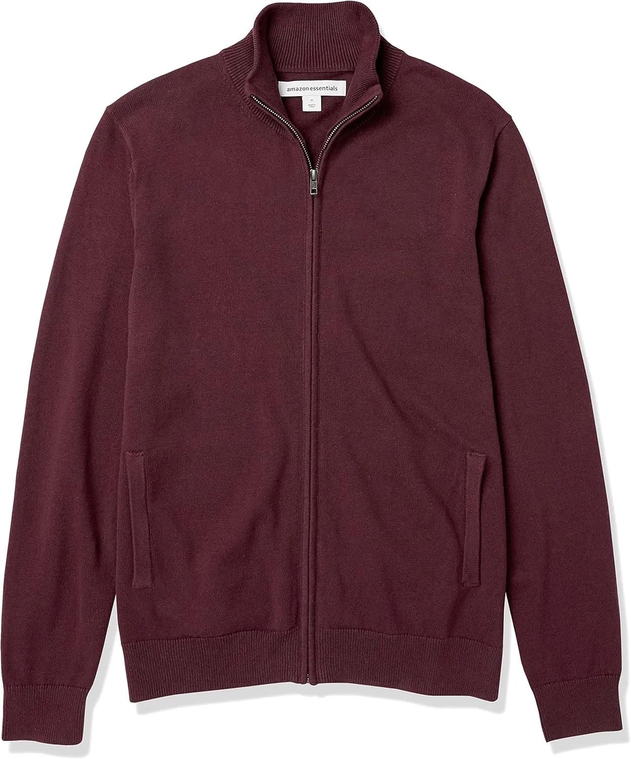 Amazon Essentials Men's Full-Zip Cotton Sweater