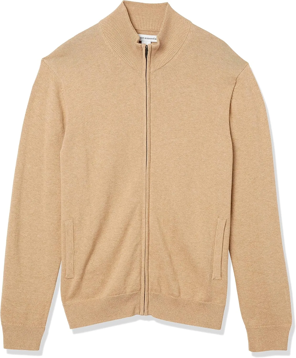 Amazon Essentials Men's Full-Zip Cotton Sweater