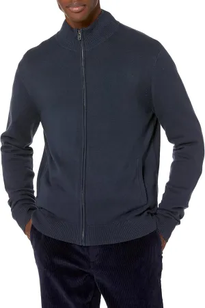 Amazon Essentials Men's Full-Zip Cotton Sweater