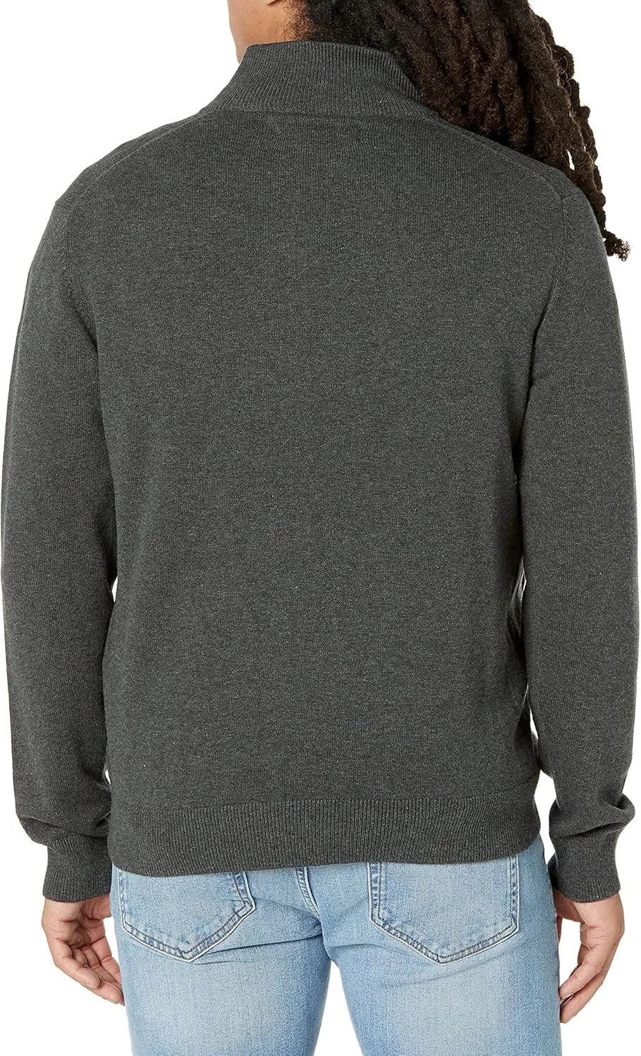Amazon Essentials Men's Full-Zip Cotton Sweater