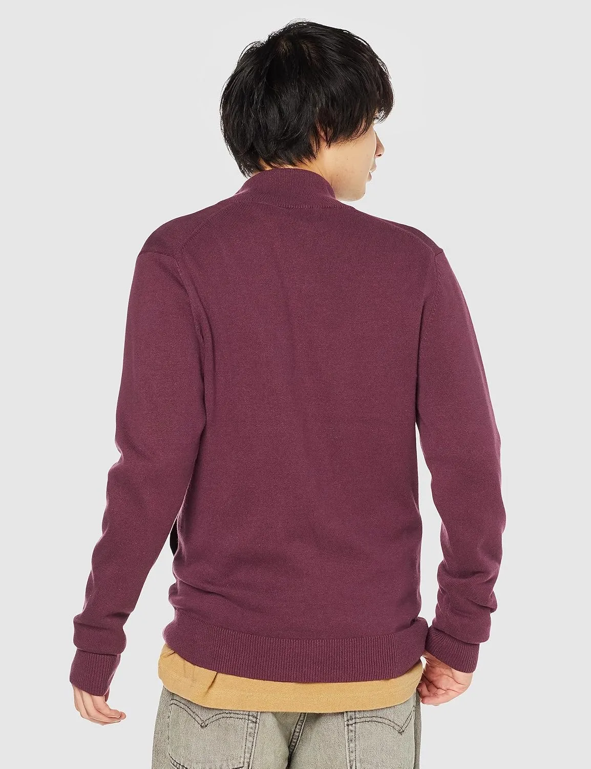 Amazon Essentials Men's Full-Zip Cotton Sweater