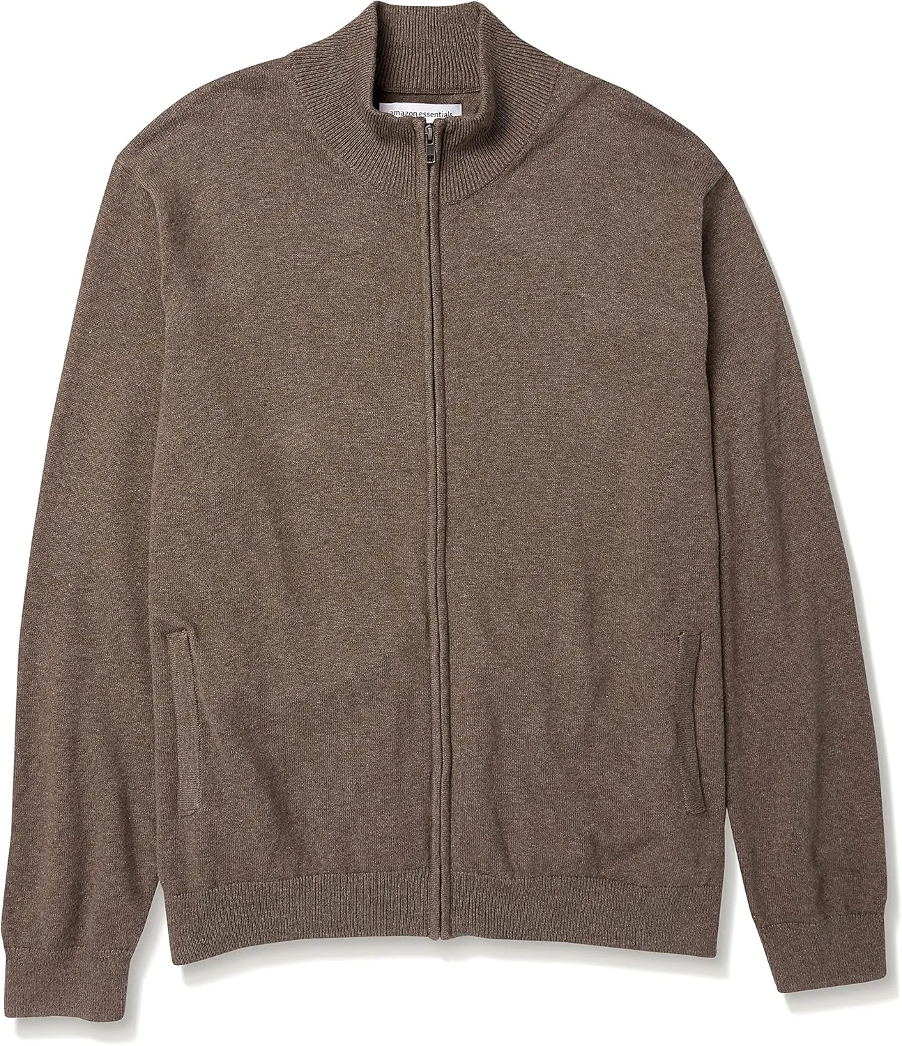 Amazon Essentials Men's Full-Zip Cotton Sweater