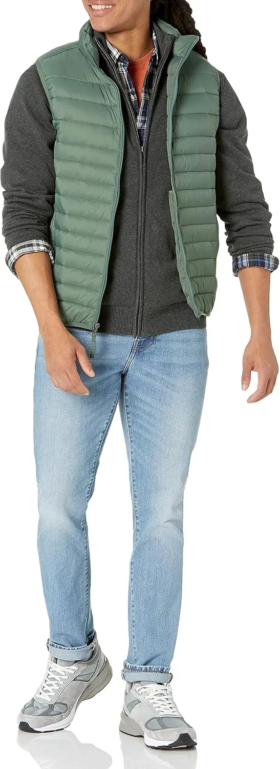 Amazon Essentials Men's Full-Zip Cotton Sweater