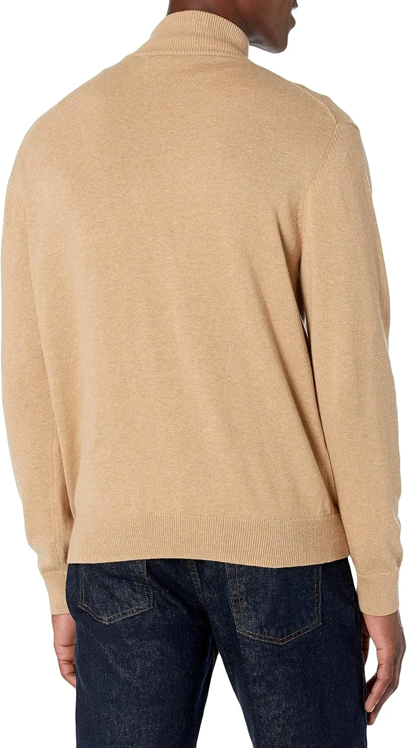 Amazon Essentials Men's Full-Zip Cotton Sweater