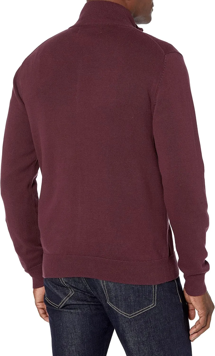 Amazon Essentials Men's Full-Zip Cotton Sweater