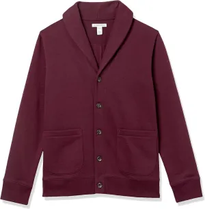 Amazon Essentials Men's Long-Sleeve Fleece Shawl-Collar Cardigan
