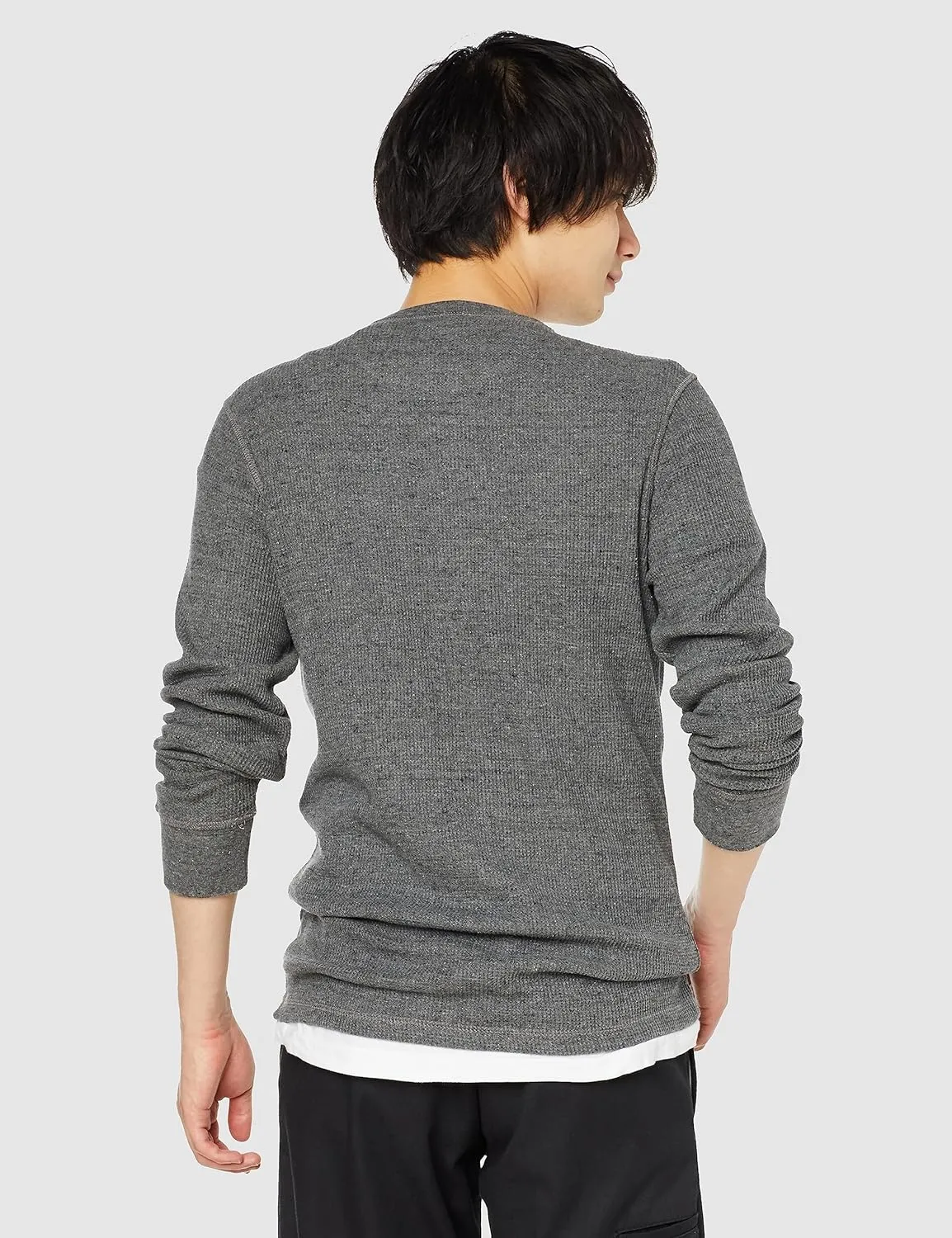 Amazon Essentials Men's Regular-Fit Long-Sleeve Waffle Shirt