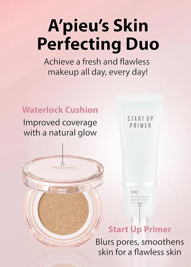 A'PIEU Start Up Pore Primer - Pore Minimizer and Oily Skin Control Formula - Lightweight, Non-Sticky, Hydrating, Wrinkle Filler with Soothing Herbal Extracts