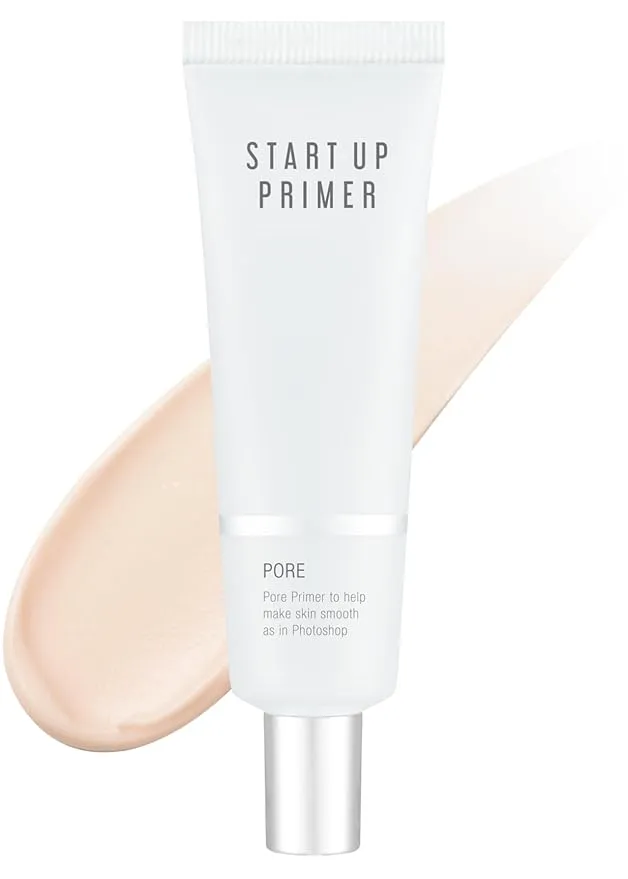 A'PIEU Start Up Pore Primer - Pore Minimizer and Oily Skin Control Formula - Lightweight, Non-Sticky, Hydrating, Wrinkle Filler with Soothing Herbal Extracts