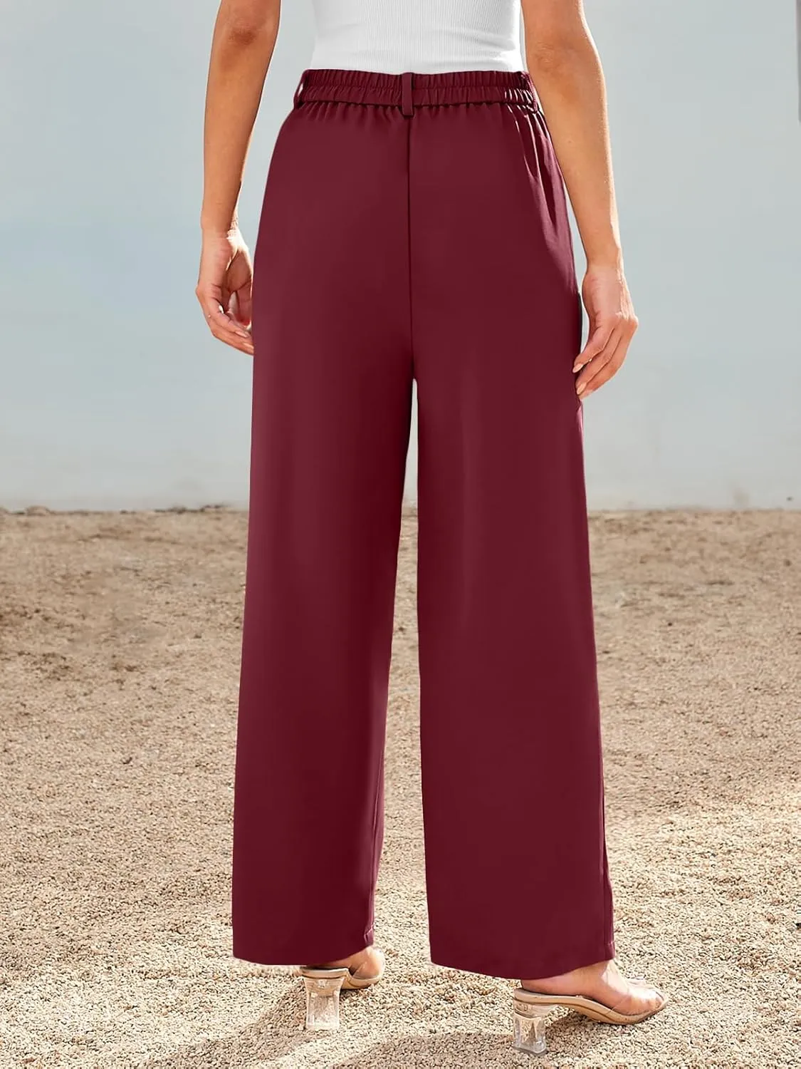 AUTOMET Women Wide Leg Dress Pants High Waisted Loose Fit Business Casual Work Trousers with Pockets 2025