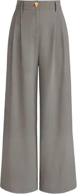 AUTOMET Women Wide Leg Dress Pants High Waisted Loose Fit Business Casual Work Trousers with Pockets 2025