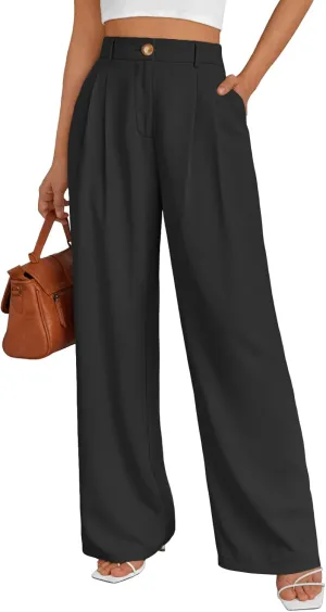 AUTOMET Womens Wide Leg Dress Pants Business Casual Work Outfits