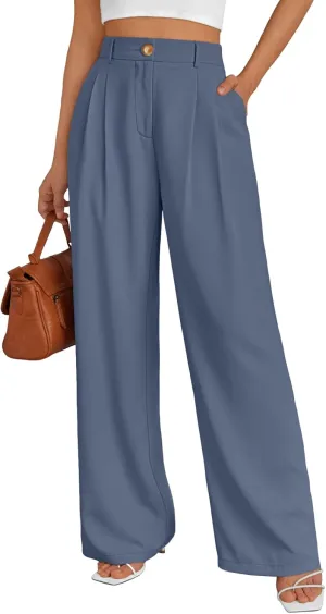AUTOMET Womens Wide Leg Dress Pants Business Casual Work Outfits