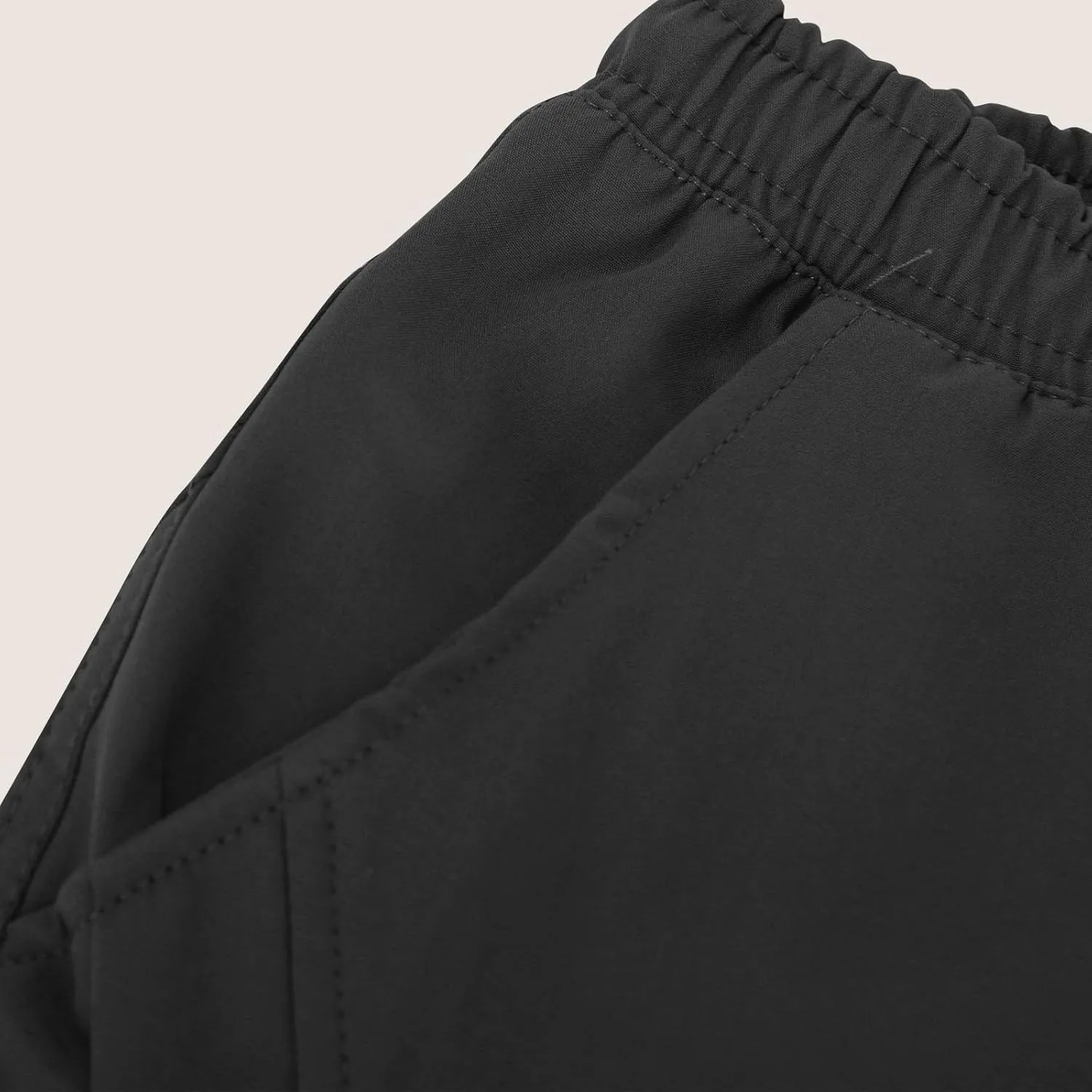 Aymnlox Mens Casual Cargo Pants Baggy Solid Slim Fit Joggers Sweatpants Outdoor Hiking Athletic Gym Trouser with Multi Pocket