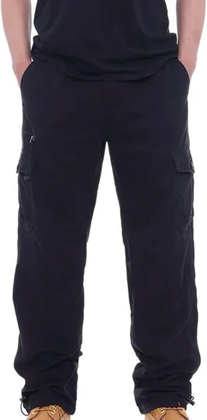 Aymnlox Mens Tactical Cargo Pants Casual Loose Fit Outdoor Sweatpants with Multiple Pockets Pants Straight Leg Workout Pants