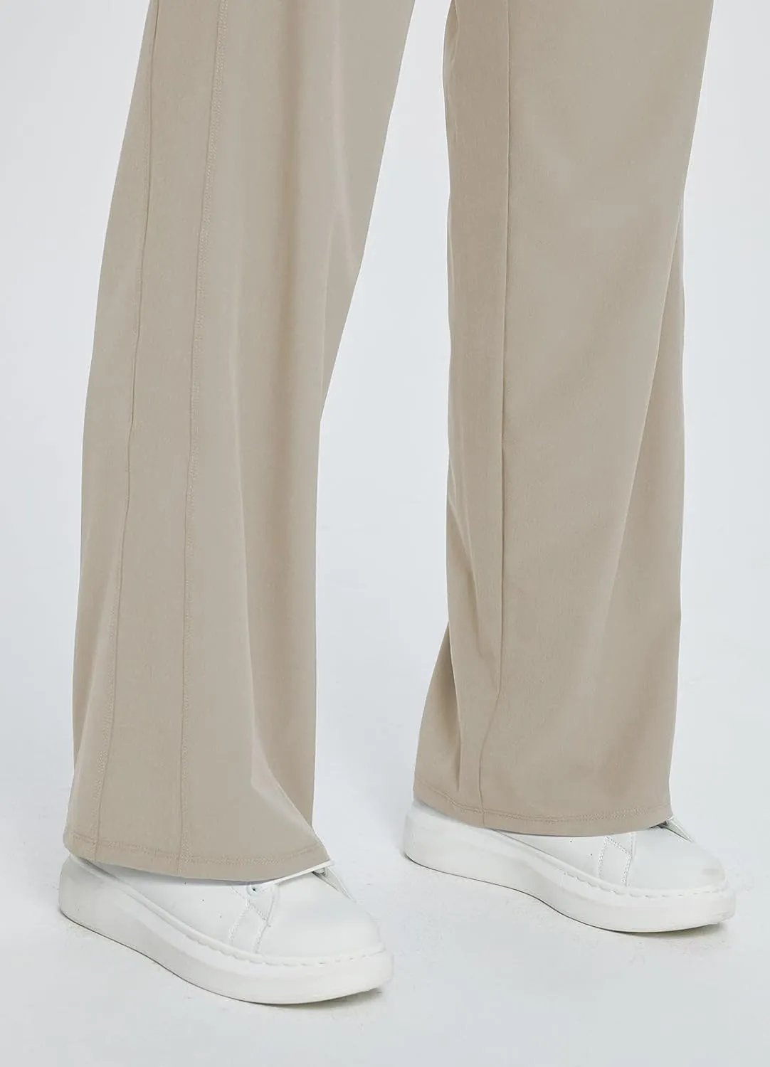 baleaf Women's 21" 30" Wide Leg Pants Capris Athletic Casual with Pockets Drawstring Quick Dry Walking Workout UPF50 
