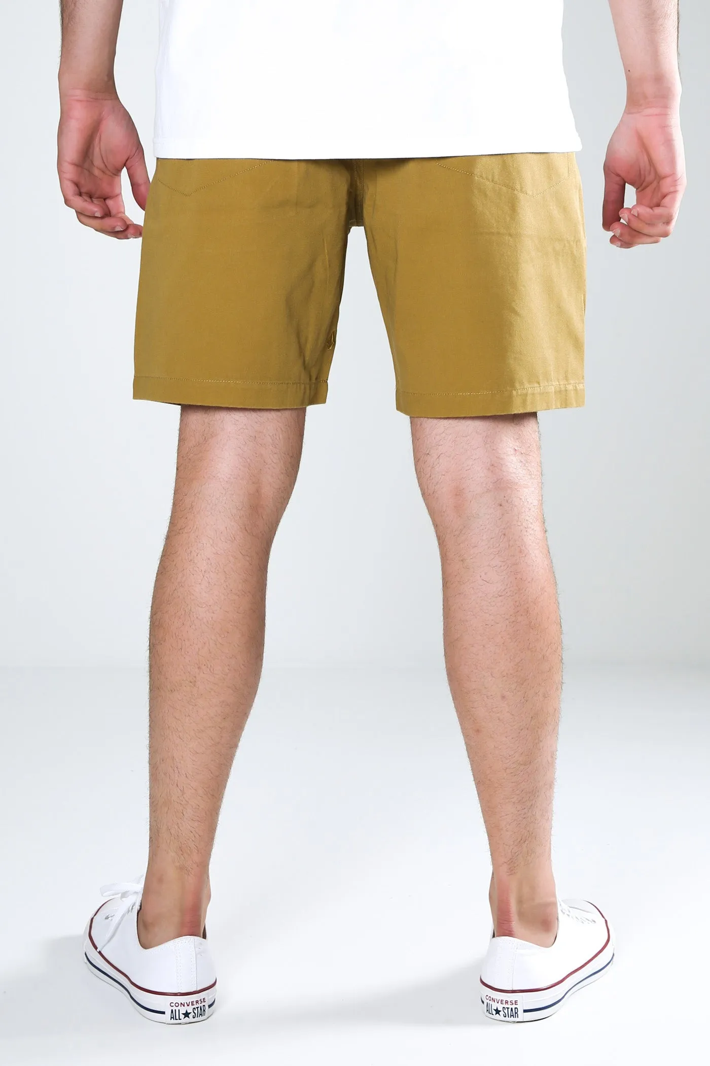 Barracks Relaxed Chino Short 19" Dark Khaki