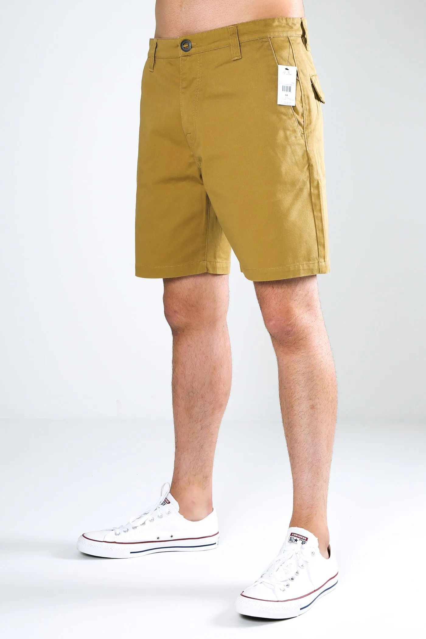 Barracks Relaxed Chino Short 19" Dark Khaki