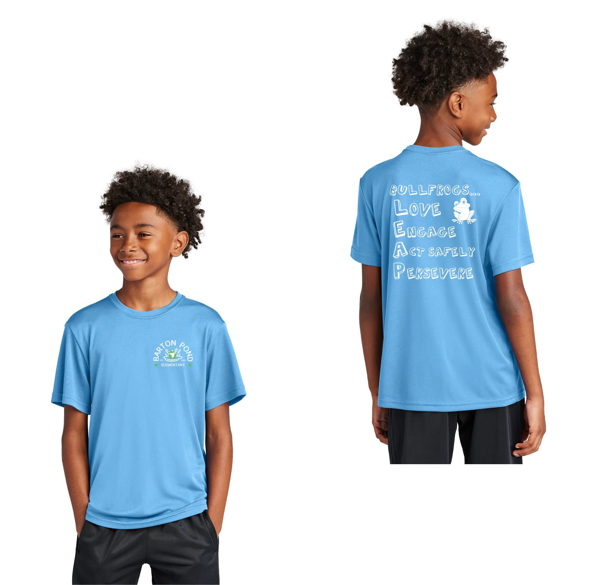 Barton Pond On-Demand-Youth Unisex Dri-Fit Shirt Lego Design LEAP