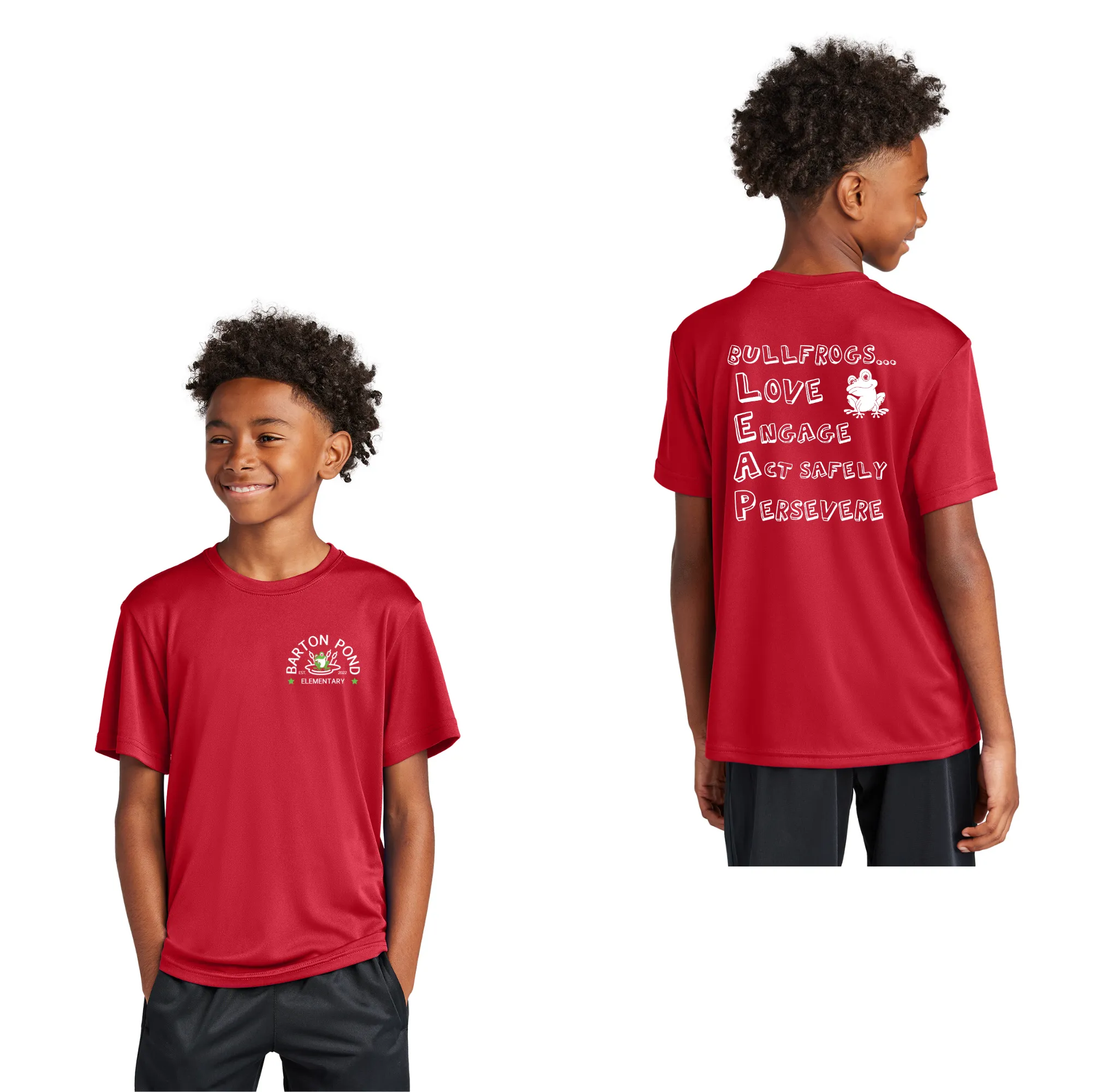 Barton Pond On-Demand-Youth Unisex Dri-Fit Shirt Lego Design LEAP