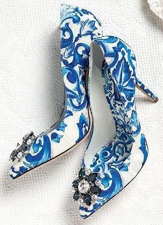 'Bellucci Majolica' Embellished Pumps
