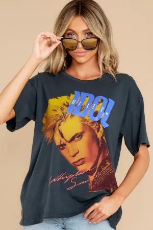 Billy Idol Whiplash Vintage Black Merch Tee