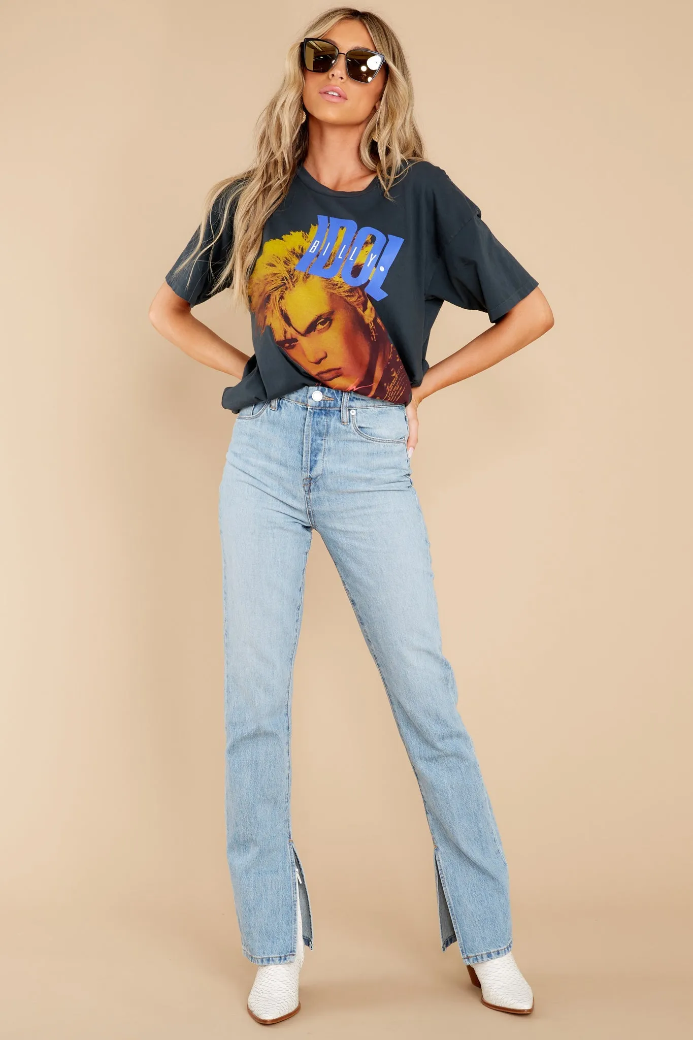 Billy Idol Whiplash Vintage Black Merch Tee