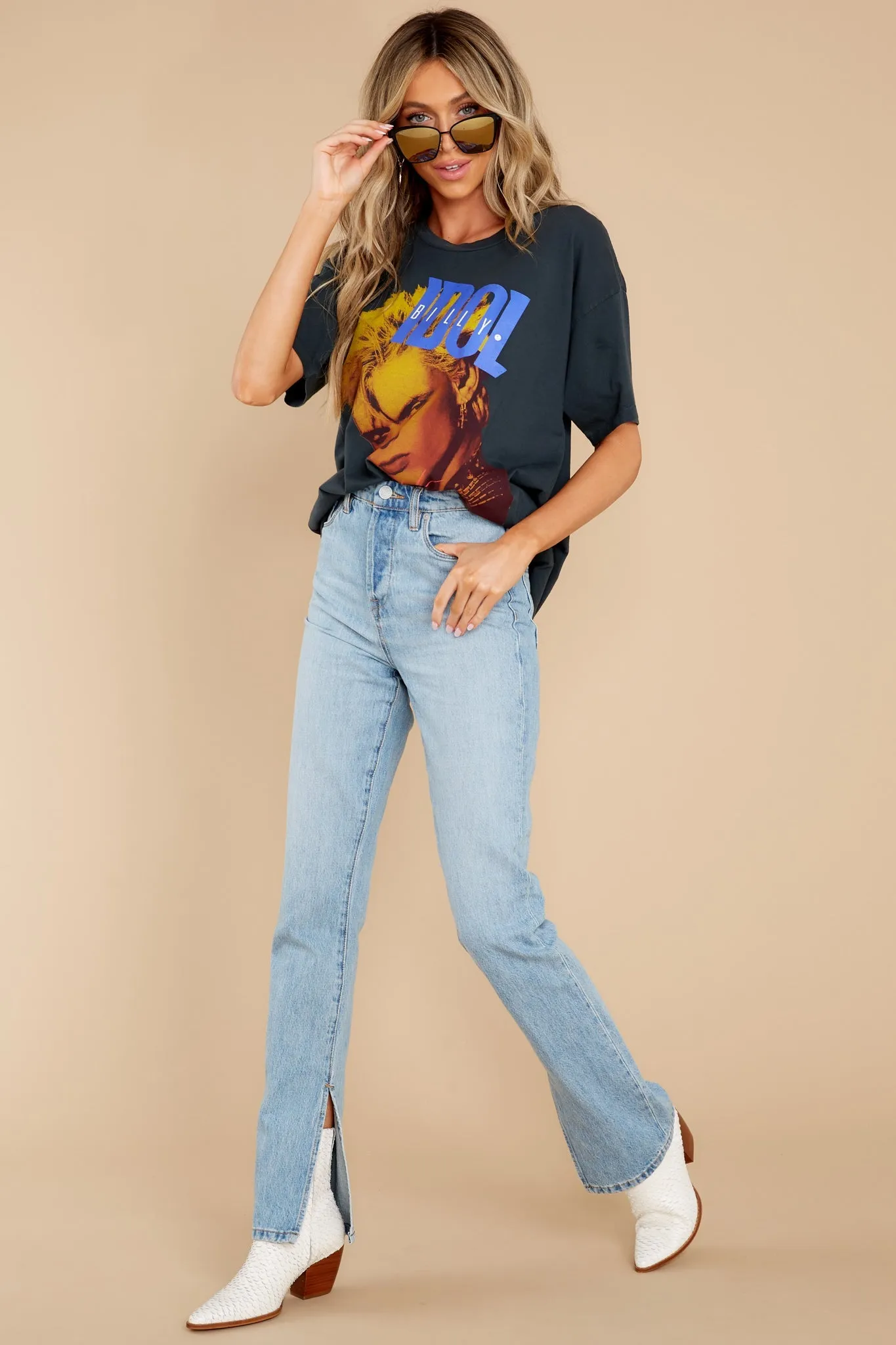 Billy Idol Whiplash Vintage Black Merch Tee