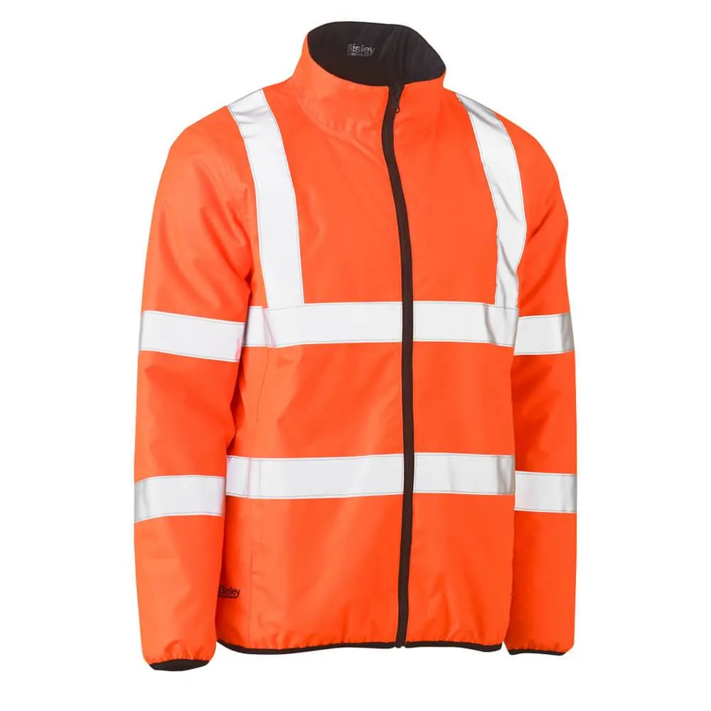 Bisley BJ6350HT Hi-Vis Taped Reversible Puffer Jacket Orange