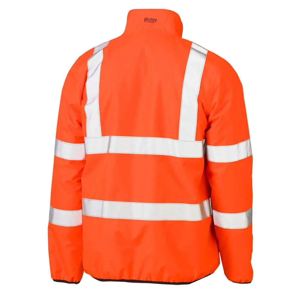 Bisley BJ6350HT Hi-Vis Taped Reversible Puffer Jacket Orange
