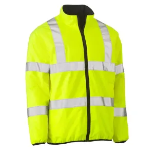Bisley BJ6350HT Hi-Vis Taped Reversible Puffer Jacket Yellow
