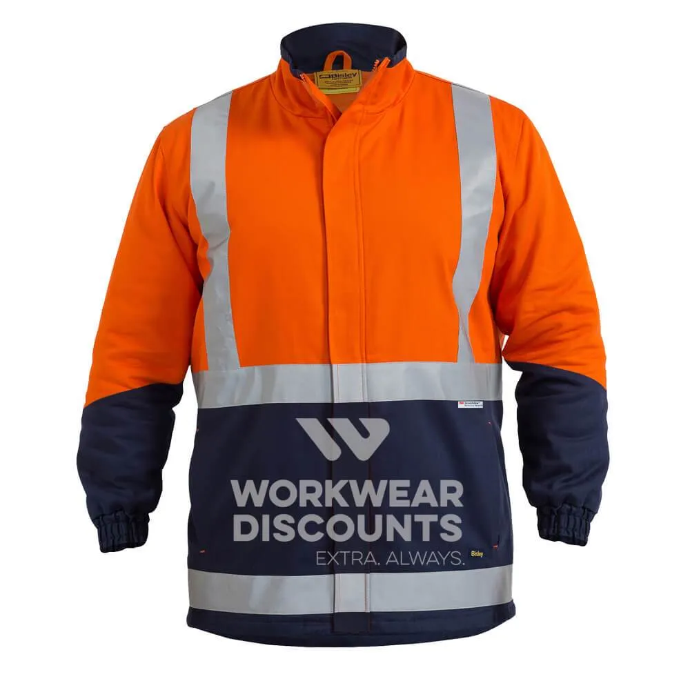 Bisley BJ6970T Hi-Vis Taped 3 in 1 Cotton Drill Jacket